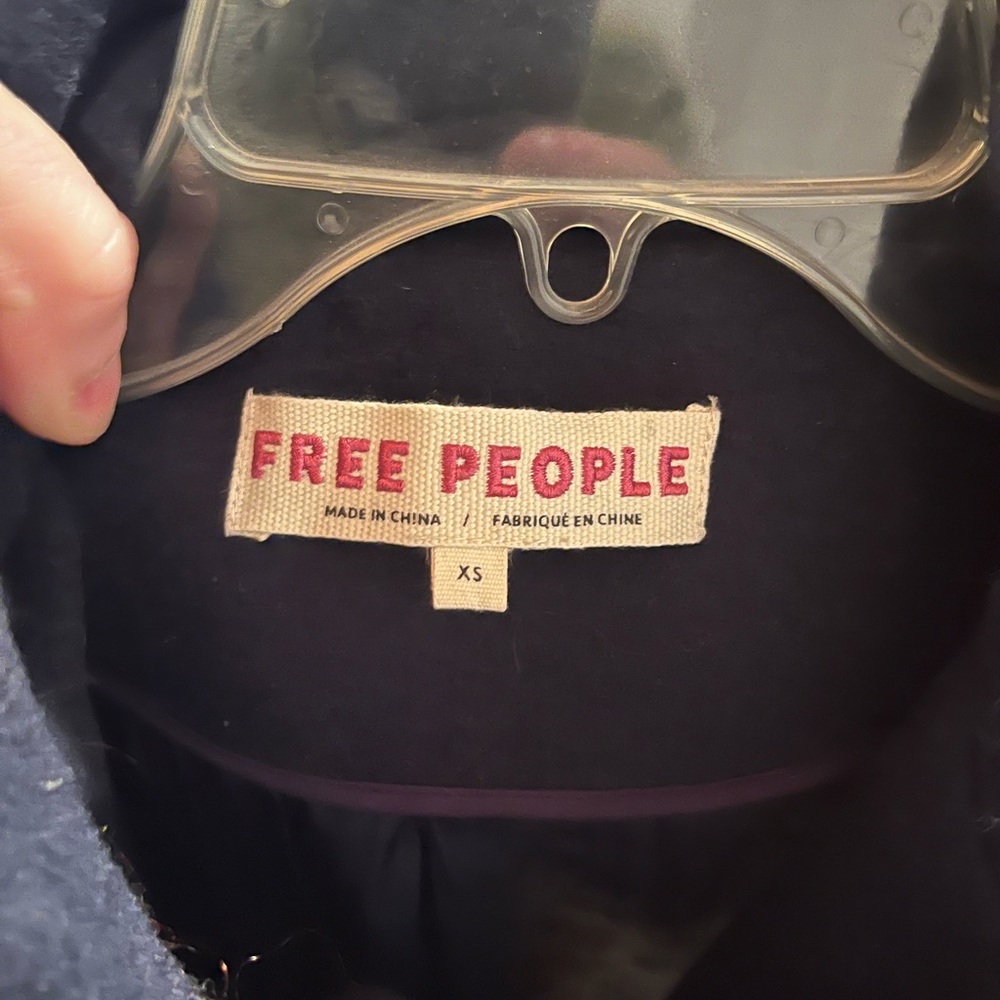 Free People Navy Wool Peacoat - Picture 4 of 4